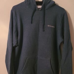 Used Men’s Columbia Fleece Hoodie Blue Size Small Pre Owned